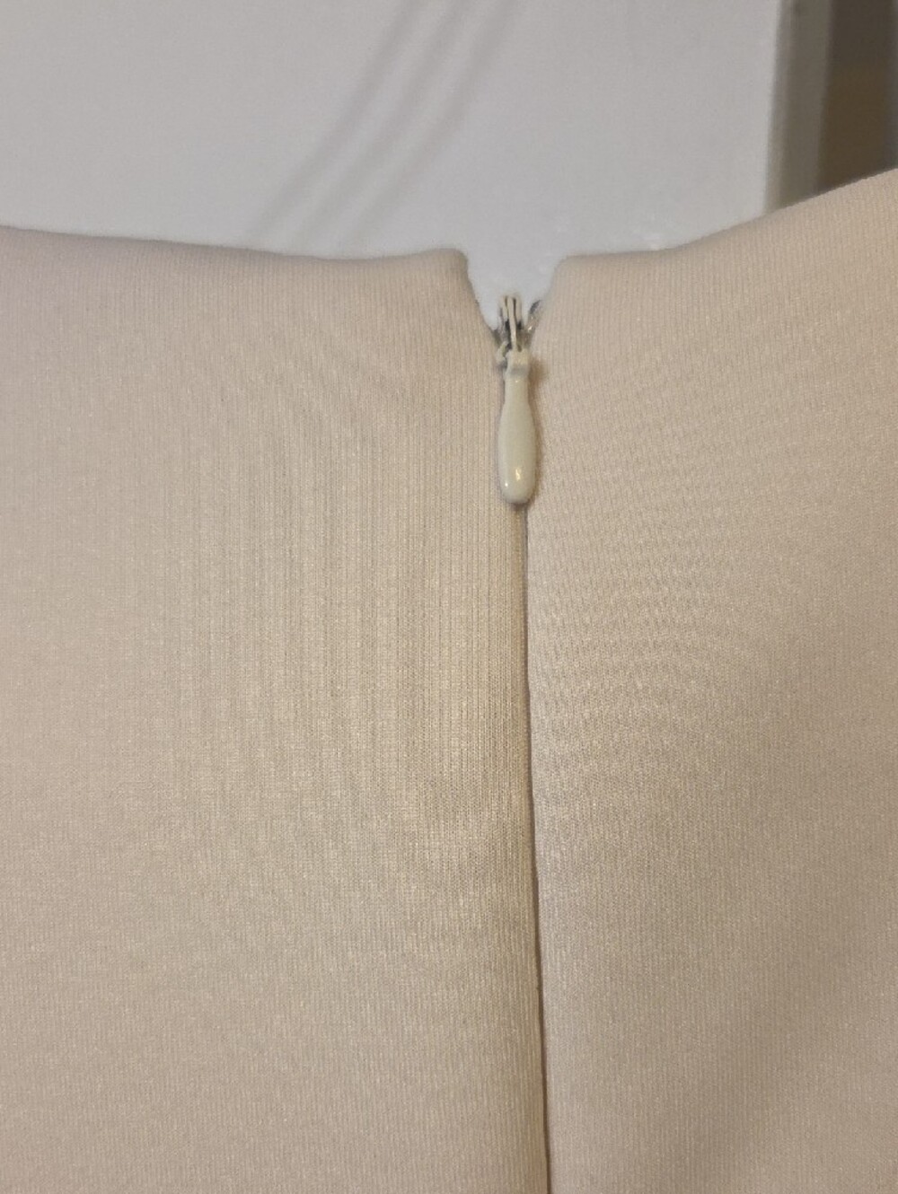 Calvin Klein Cream Sheath Dress with Black Trim - Picture 5 of 5
